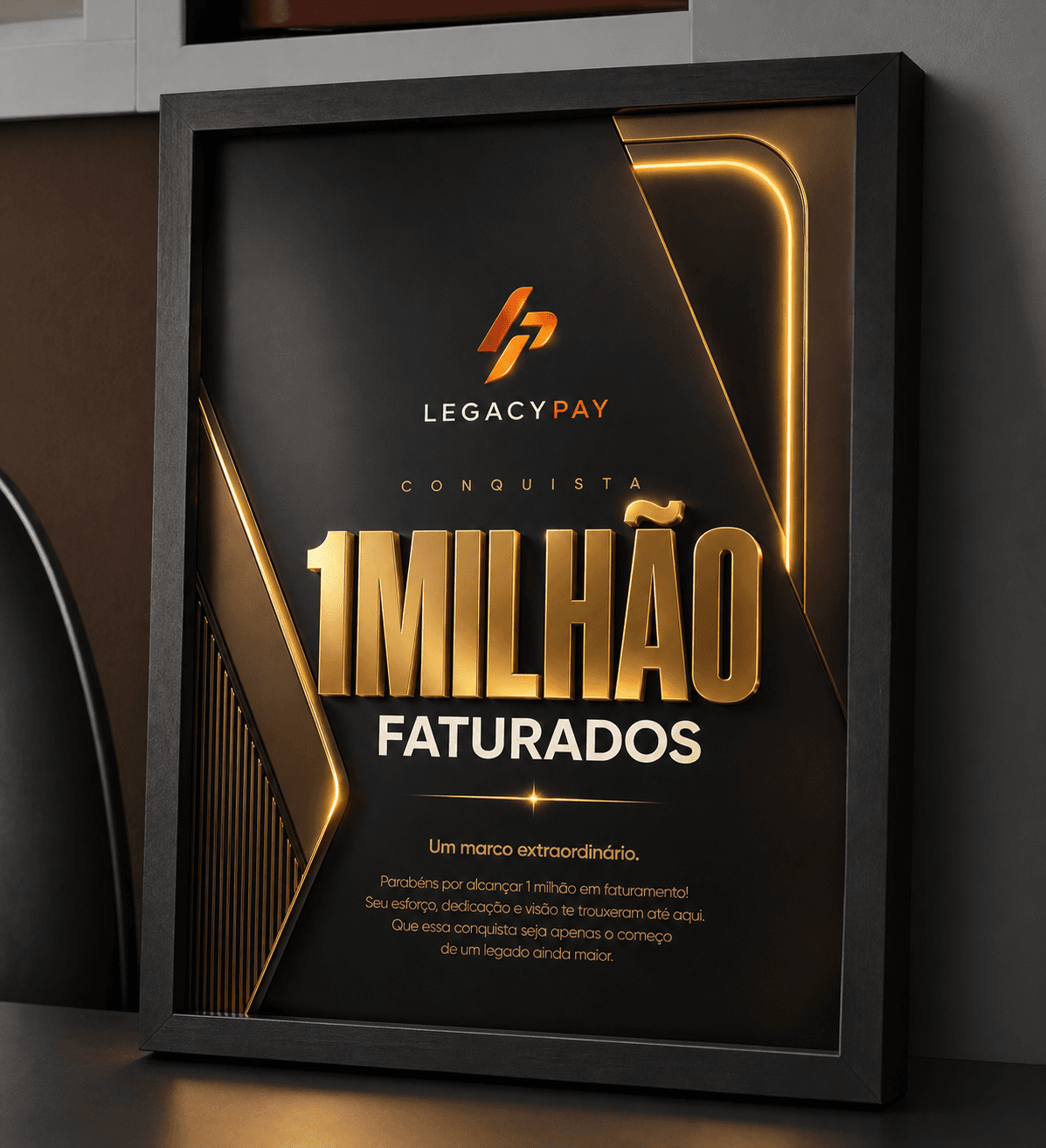 Placa 1 Milhao Faturados